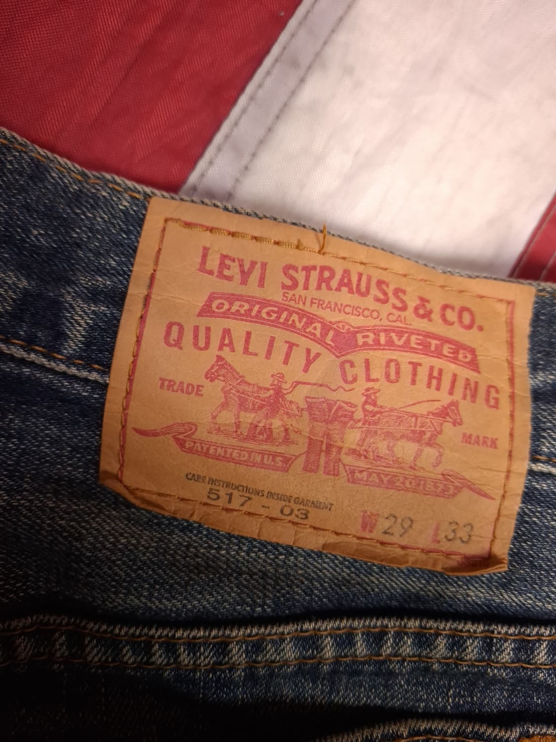 오리지날 일본판 리바이스 517 부츠컷 데님진 상품이미지2