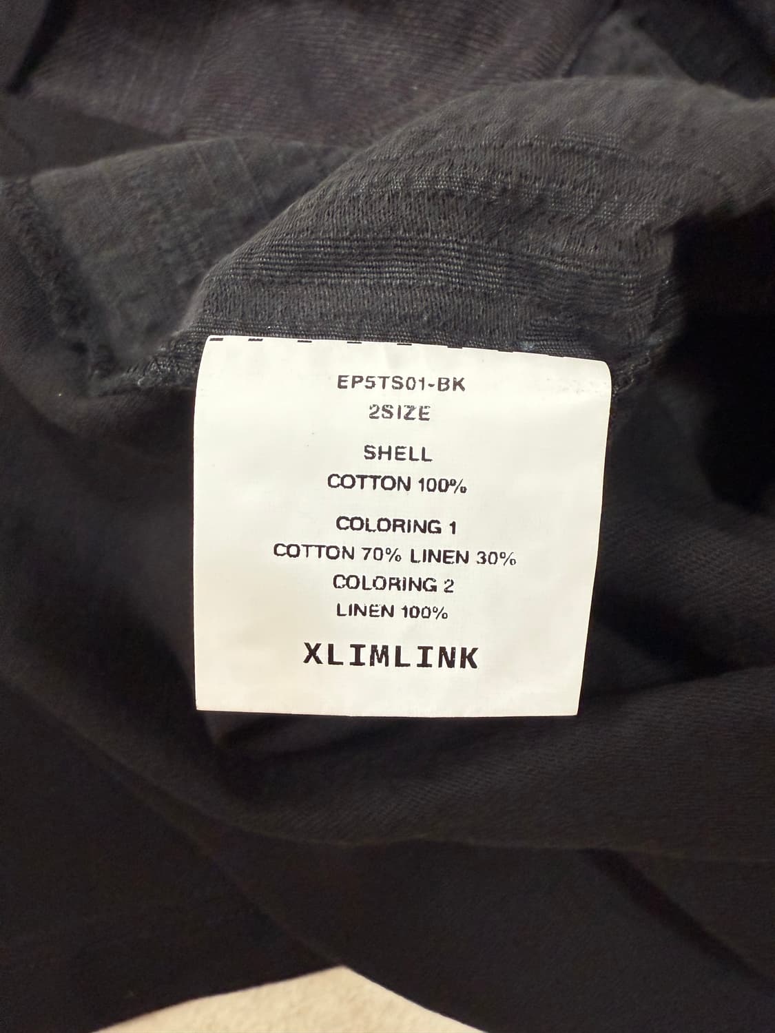 [2]XLIM EP.5 01 T-SHIRT BLACK 상품이미지4