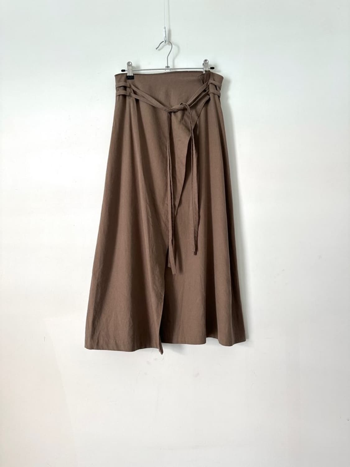 2 strap fruid skirt / brown 상품이미지4