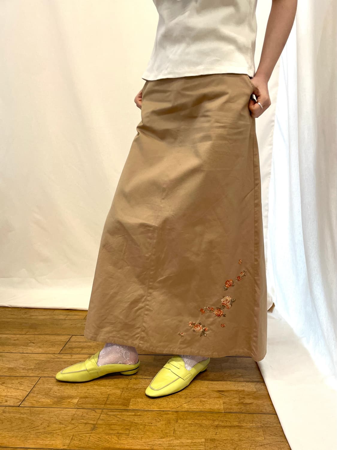 flower embroidered skirt 상품이미지2