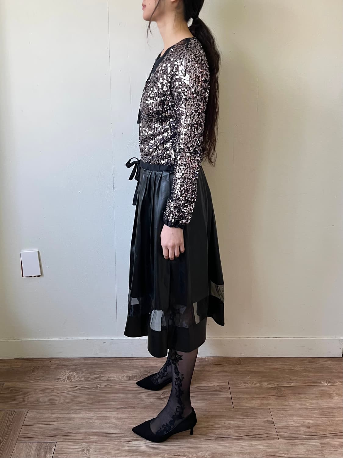 juniowwret 페이크 레더 스커트 상품이미지9