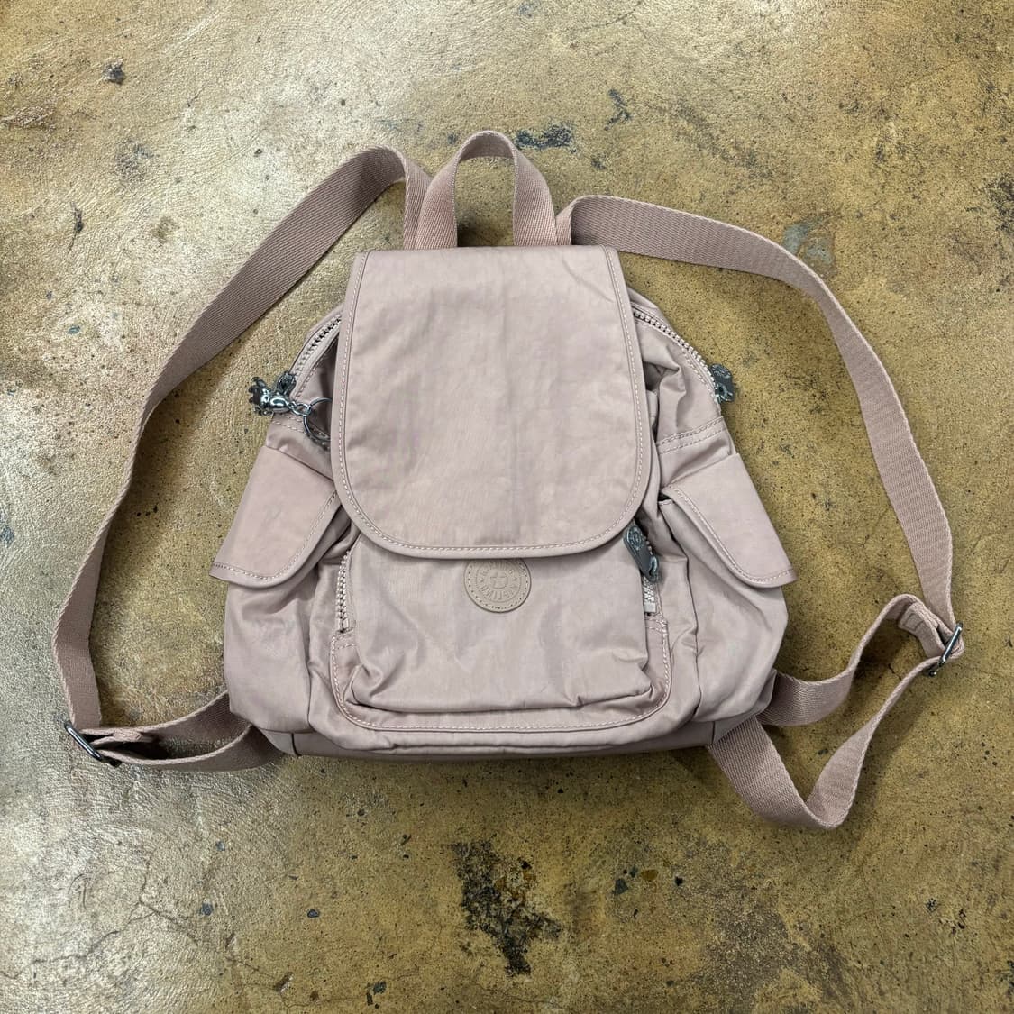 키플링 핑크 베이지 미니 백팩 가방 상품이미지2