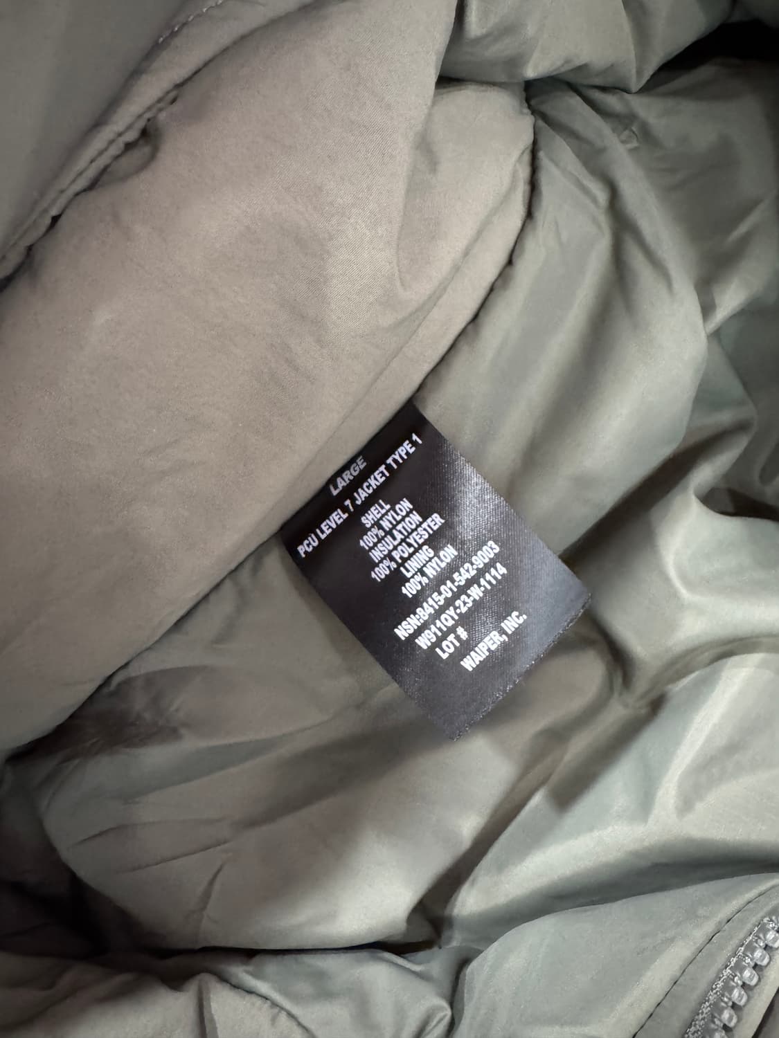 Waiper PCU Type 1 레벨7 파카 상품이미지4