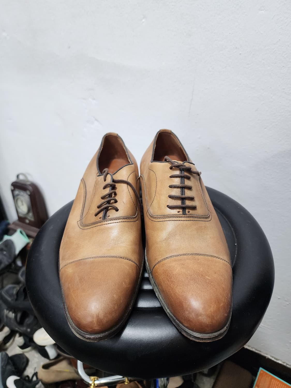 로가디스 브라운 레더 옥스포드 구두 상품이미지2