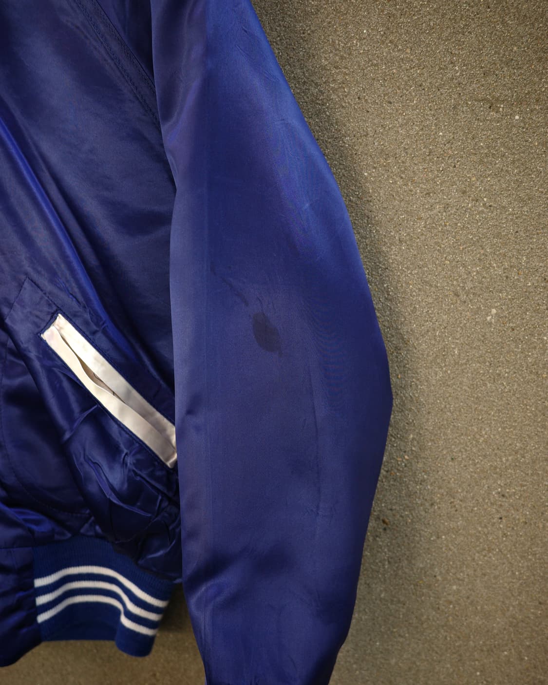 60’s 빈티지 나일론 새틴 블루종 자켓 상품이미지4