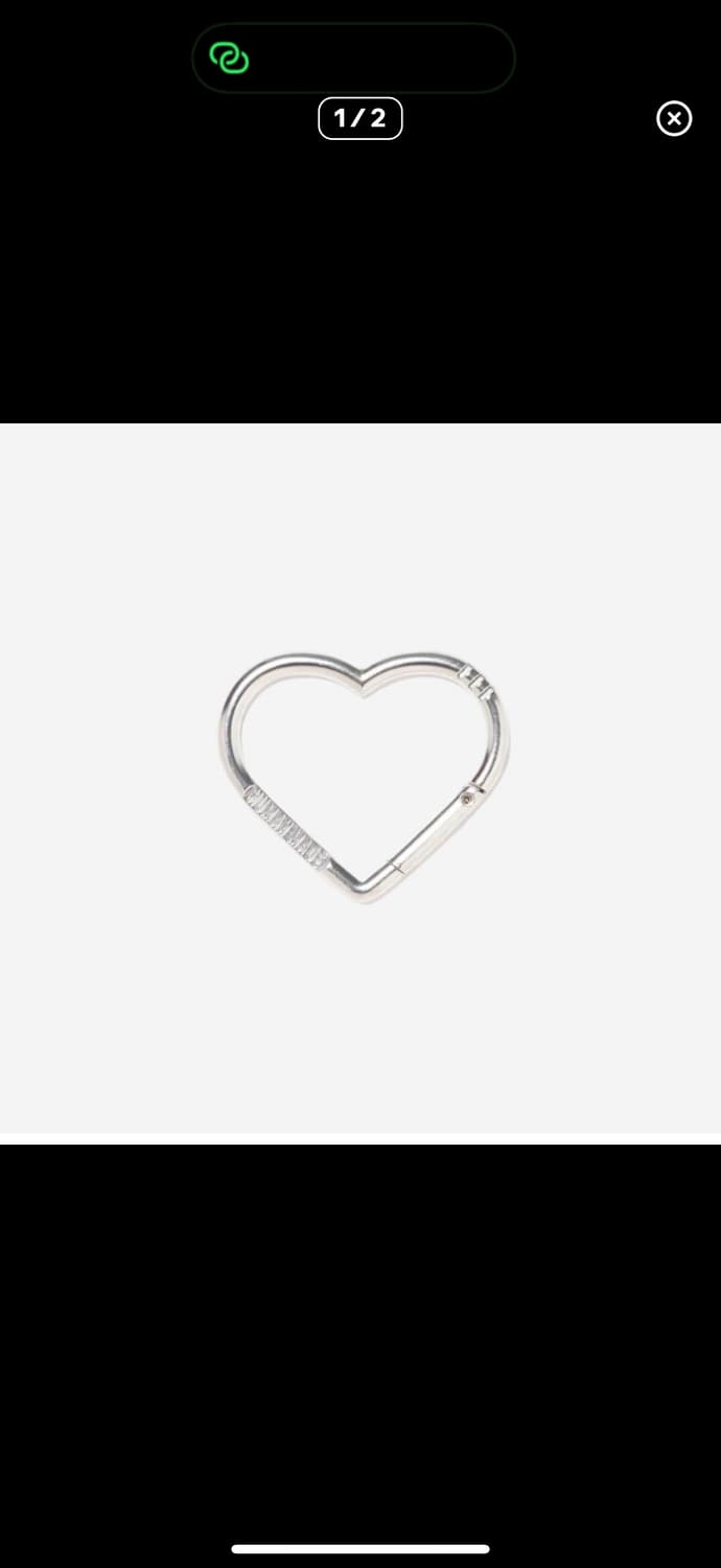 휴먼메이드 하트 카라비너 실버 상품이미지1