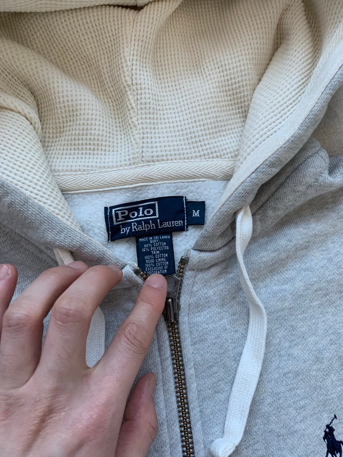 폴로 랄프로렌 포니로고 써멀 헤비 그레이 후드집업 상품이미지7