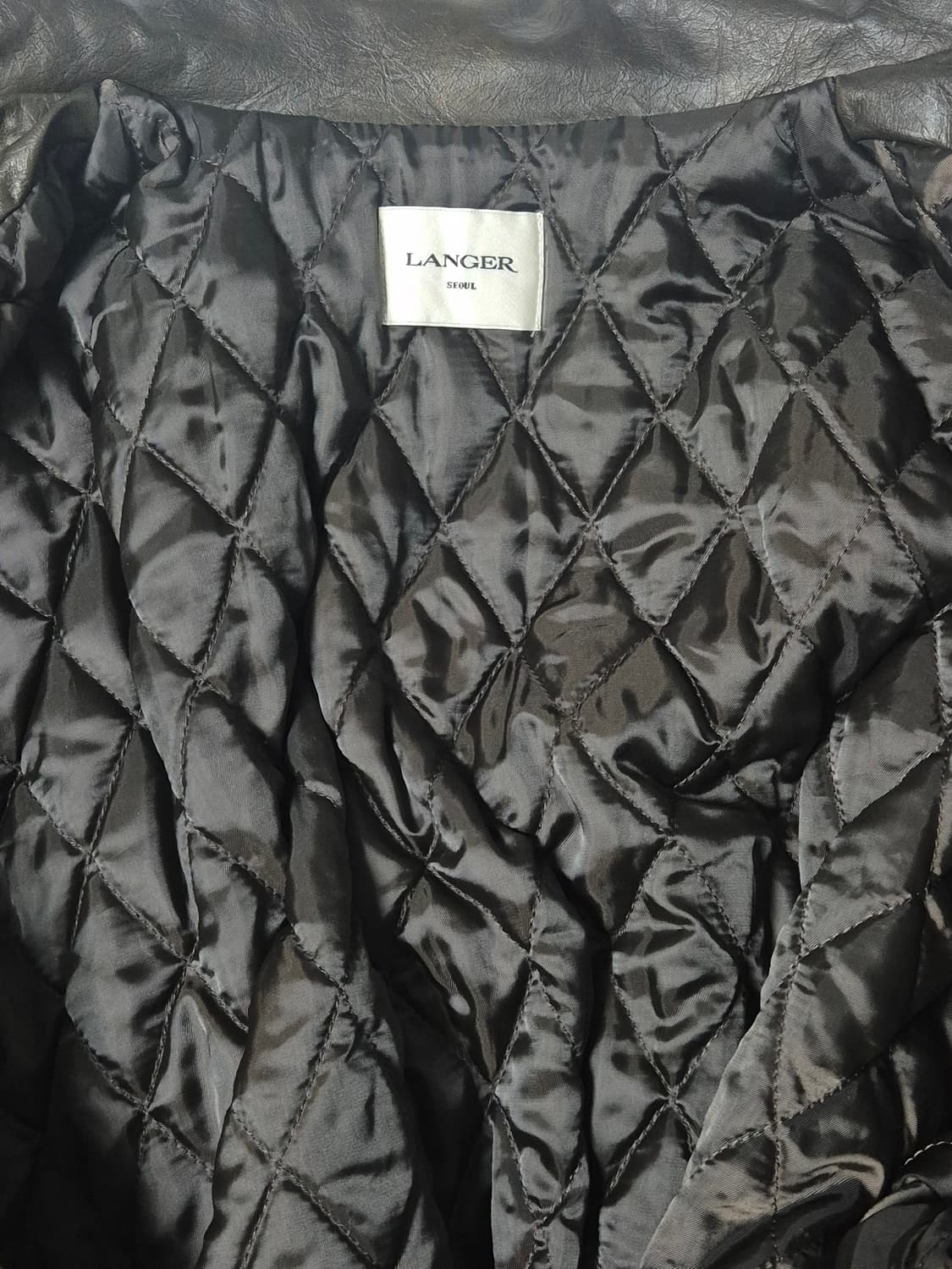 랑거 워시드 레더자켓 브라운 상품이미지9