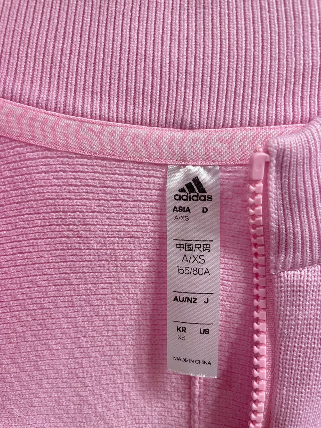아디다스 골프니트집업XS (정가 198,000원) 골프웨어상의 핑크집업 상품이미지4