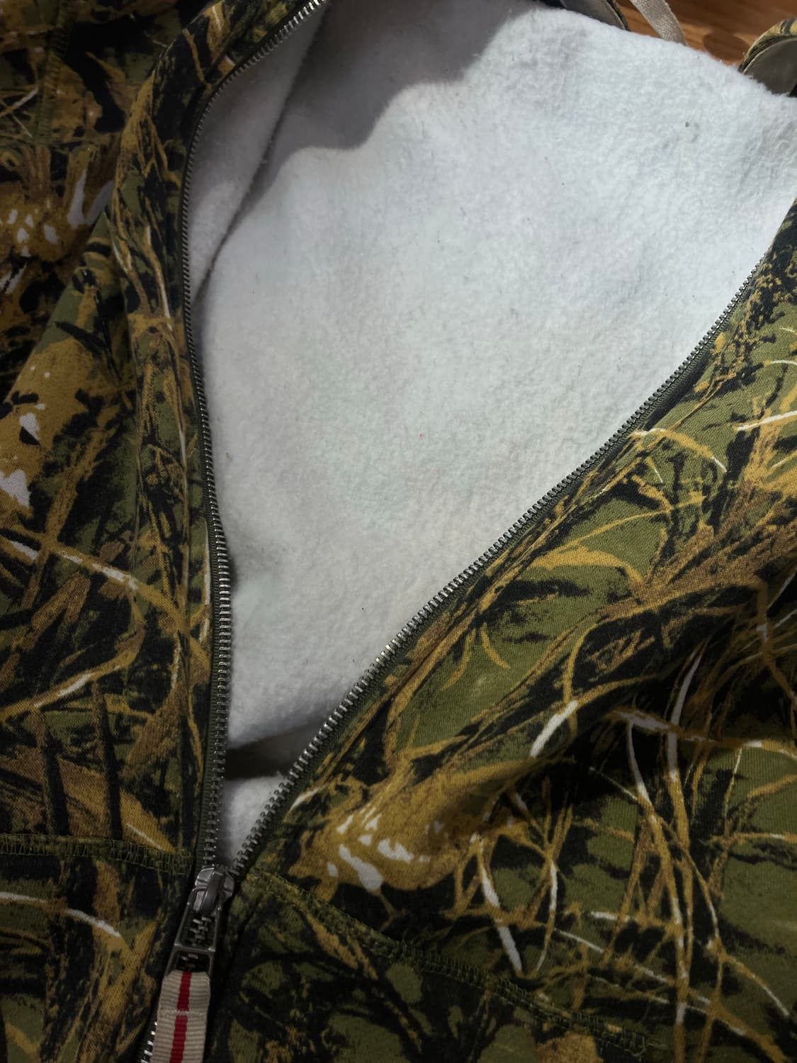 카모플라쥬 후드집업 그린 XL   #csz2324 상품이미지8