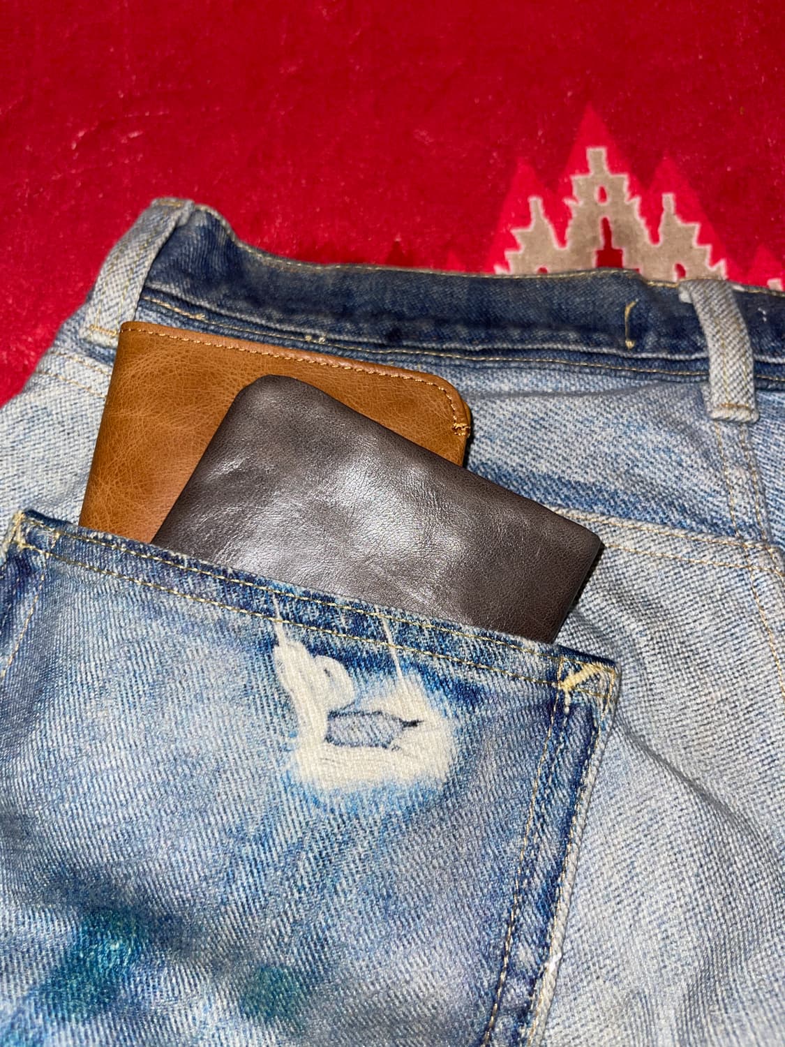 소가죽 빈티지 반지갑 상품이미지2