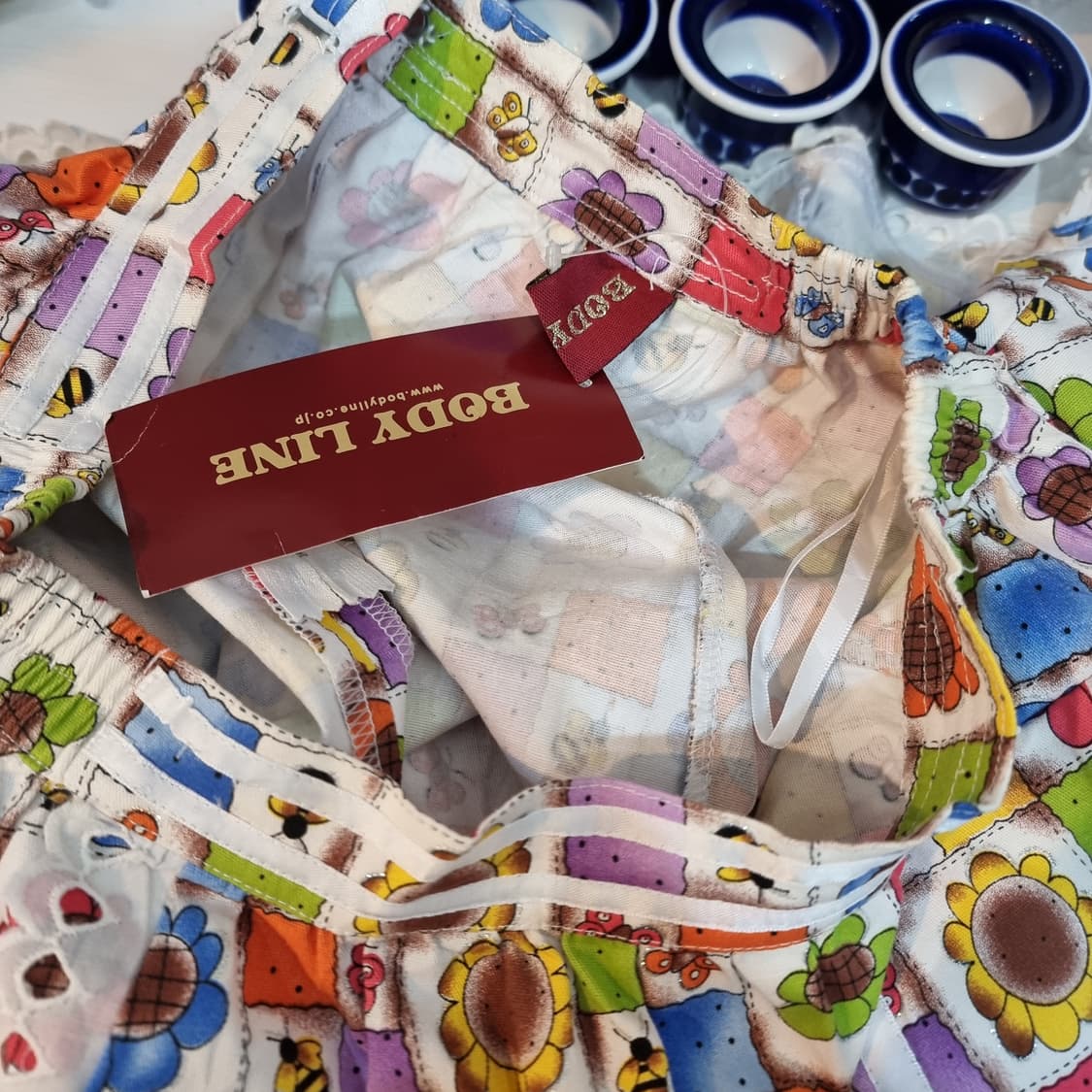 바디라인(BODY LINE) 레트로 플라워 패치워크 레이스 스커트 상품이미지9