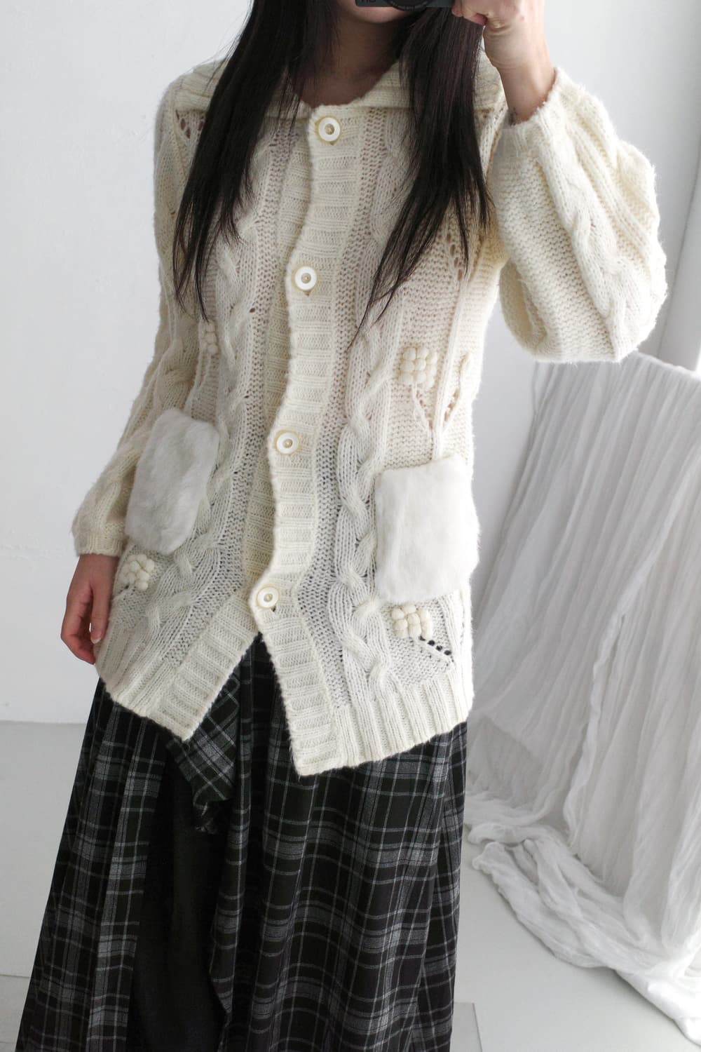 bubble fur cardigun 상품이미지7