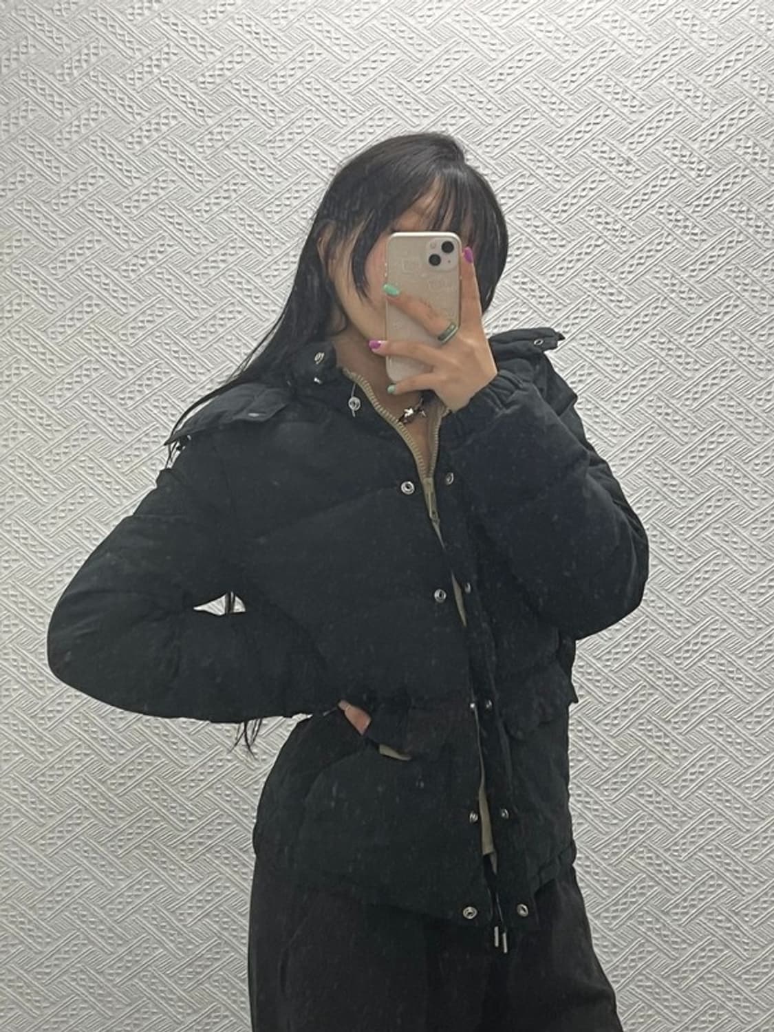 폴로 데님앤서플라이 오리털 덕다운 베이직 패딩 점퍼 M C06771 상품이미지2