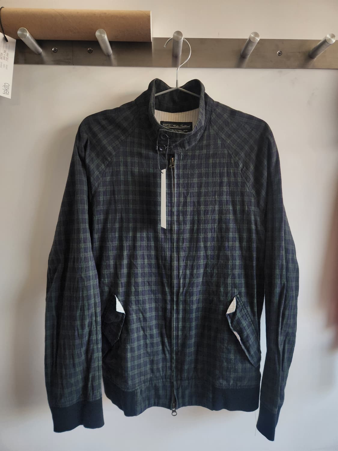 CIAOPANIC 블랙 와치 타탄 체크 헤링턴 자켓 상품이미지1