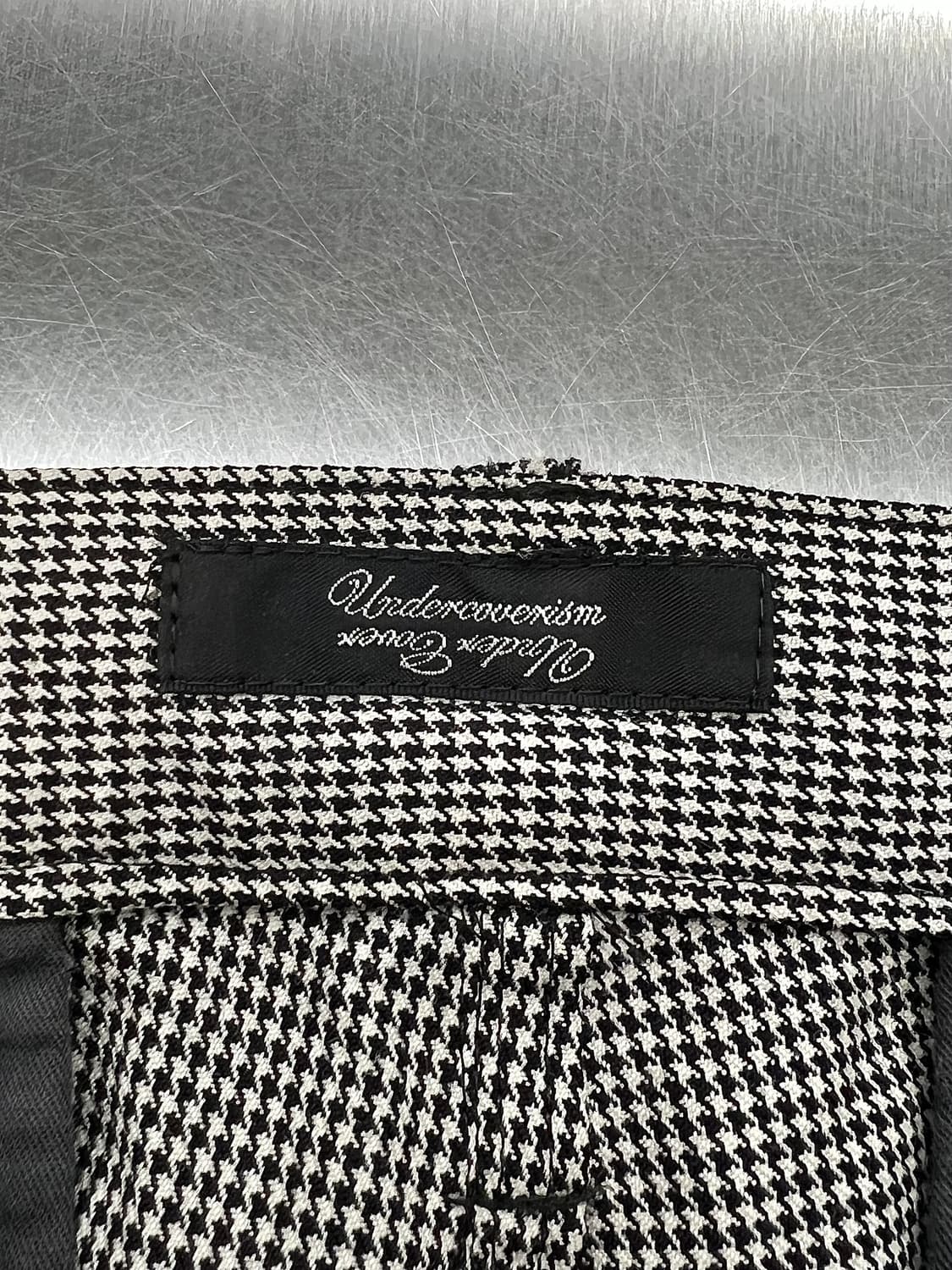 언더커버 08AW 기믹 멀티 지퍼 하운드 투스 트라우저 팬츠 상품이미지7