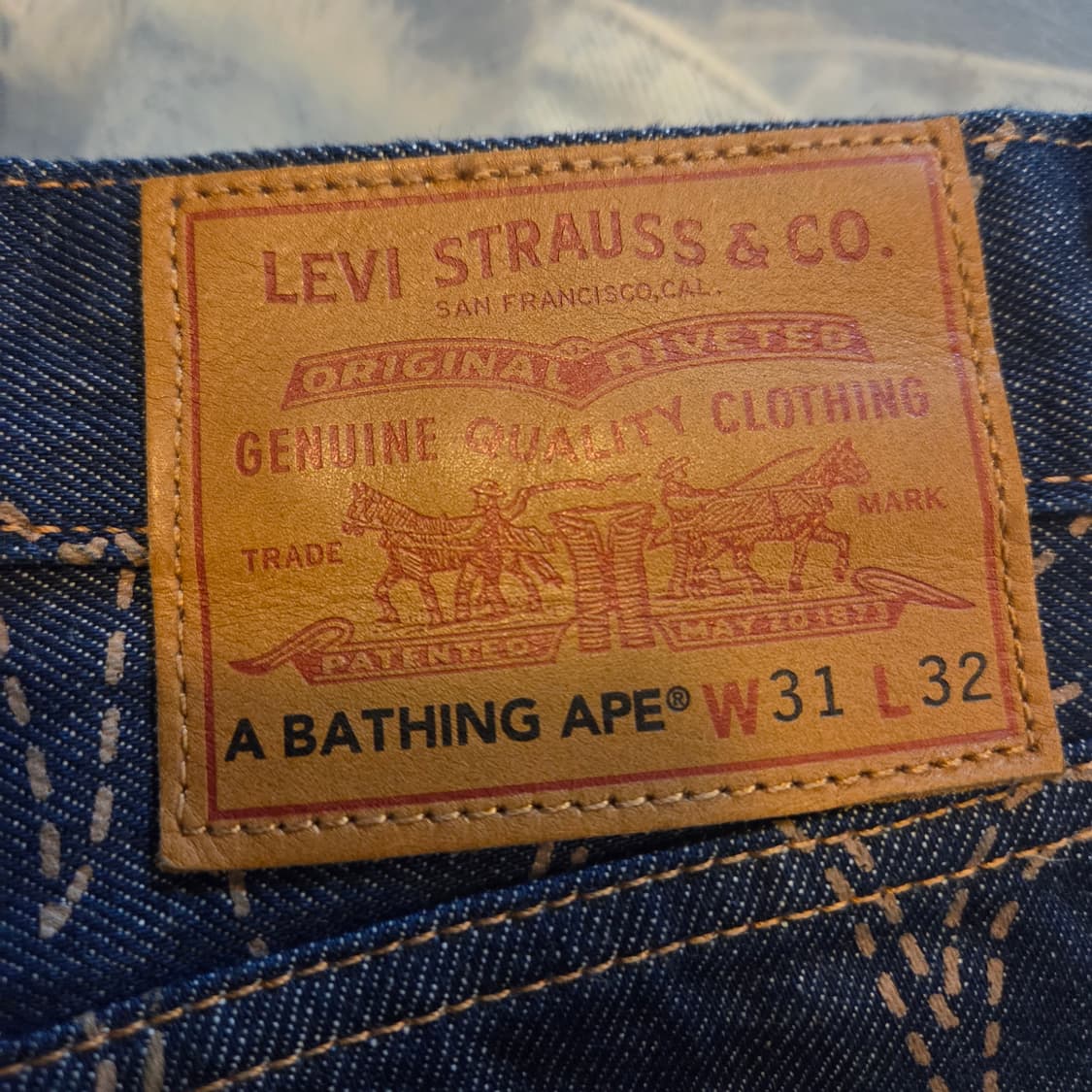 리바이스 x 베이프 데님 (31/32) 상품이미지7