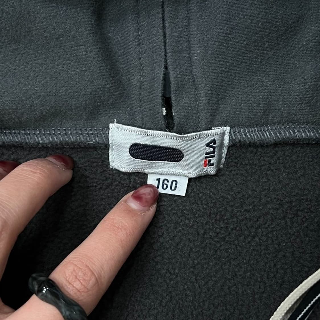 휠라 하프집업 핸드워머 플리스 v0650 상품이미지8