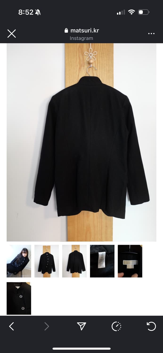 MICHAEL KORS 사선 버튼 울 자켓 코트 마츠리 matsuri 상품이미지2