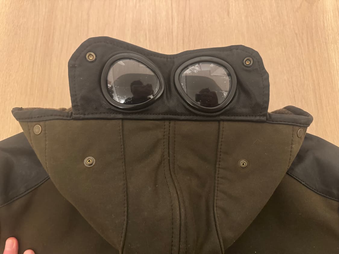 CP 컴퍼니 The British Millerain 캔버스 고글 왁스자켓 상품이미지4