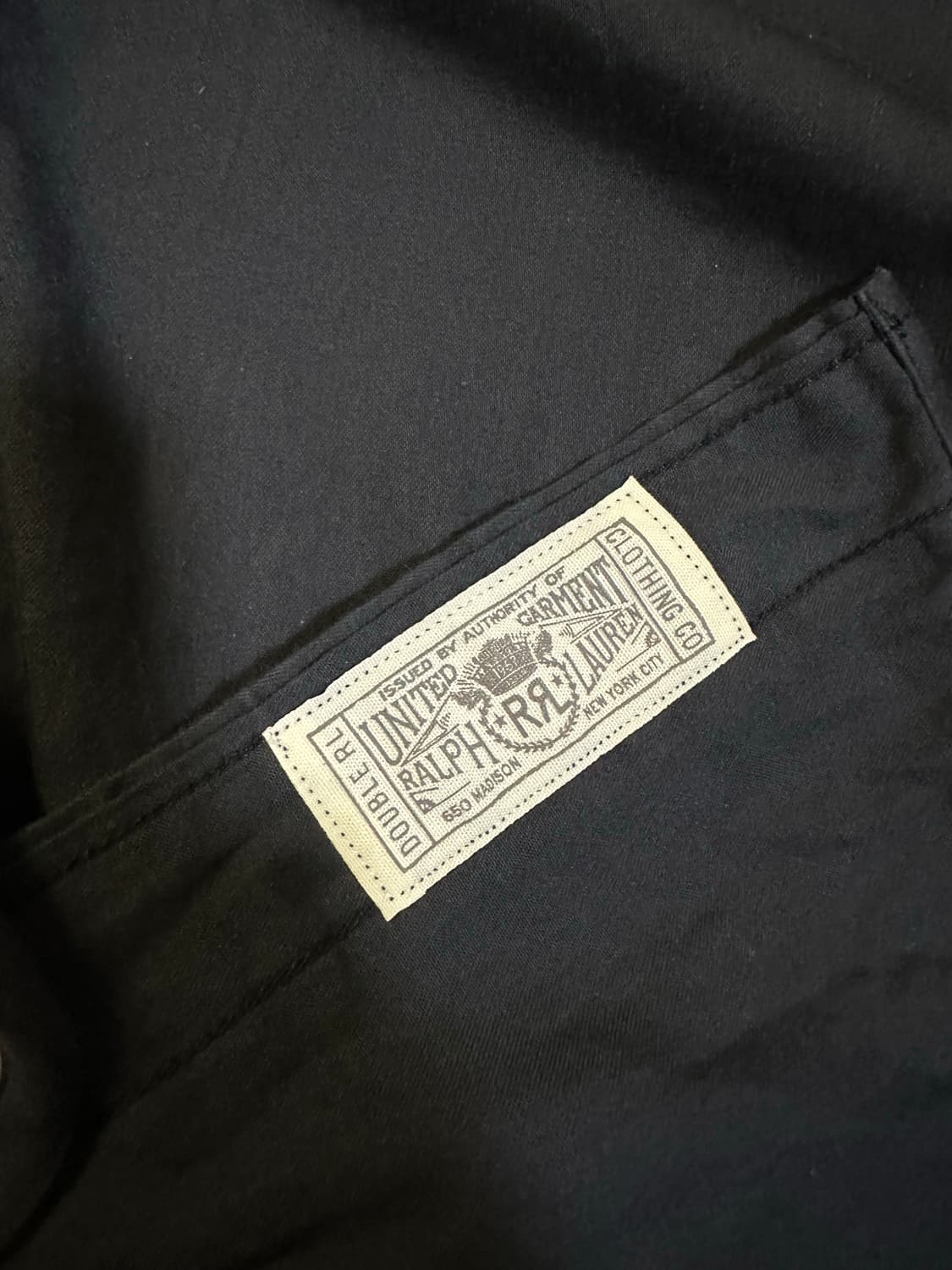 더블알엘 트윌 슬림핏 웨스턴 셔츠 블랙 XL 상품이미지2