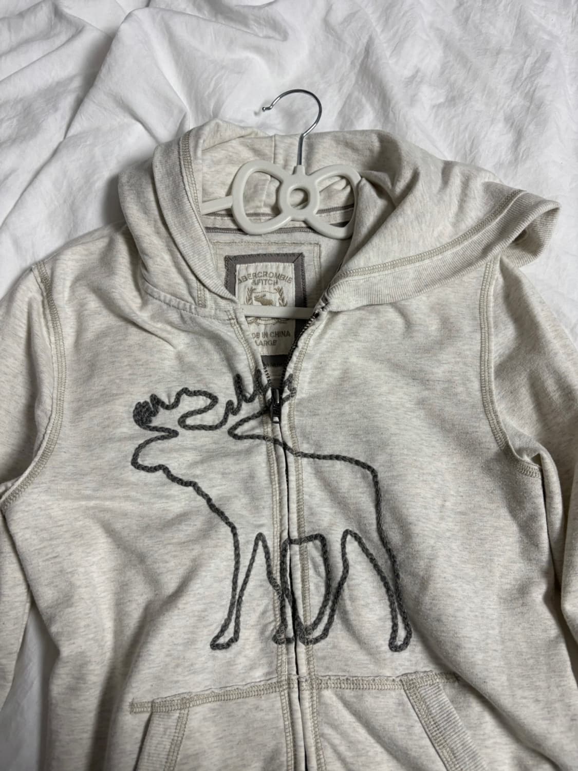 아베크롬비 오트밀 후드집 상품이미지5