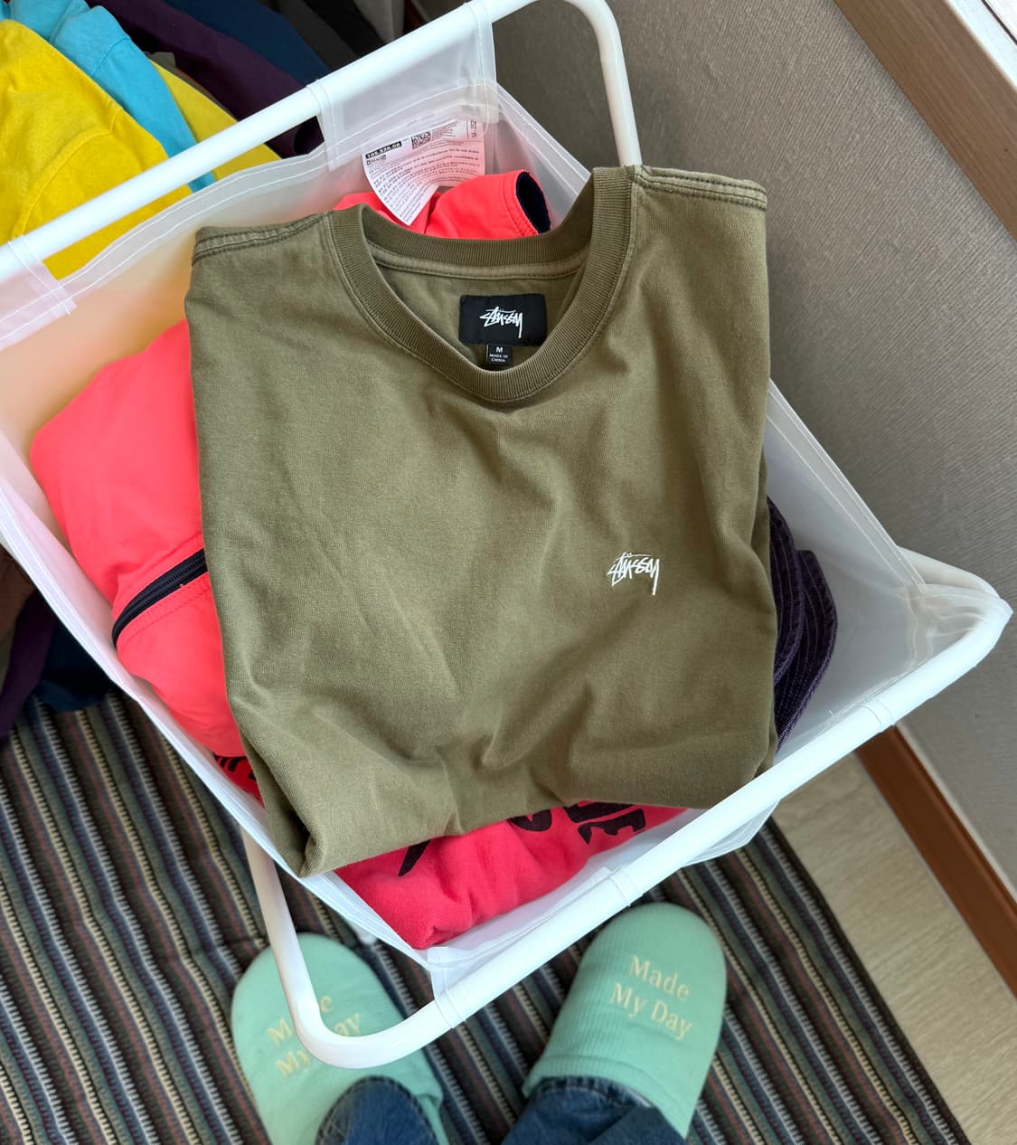 스투시 피그먼트 스탁 반팔 티셔츠 상품이미지1