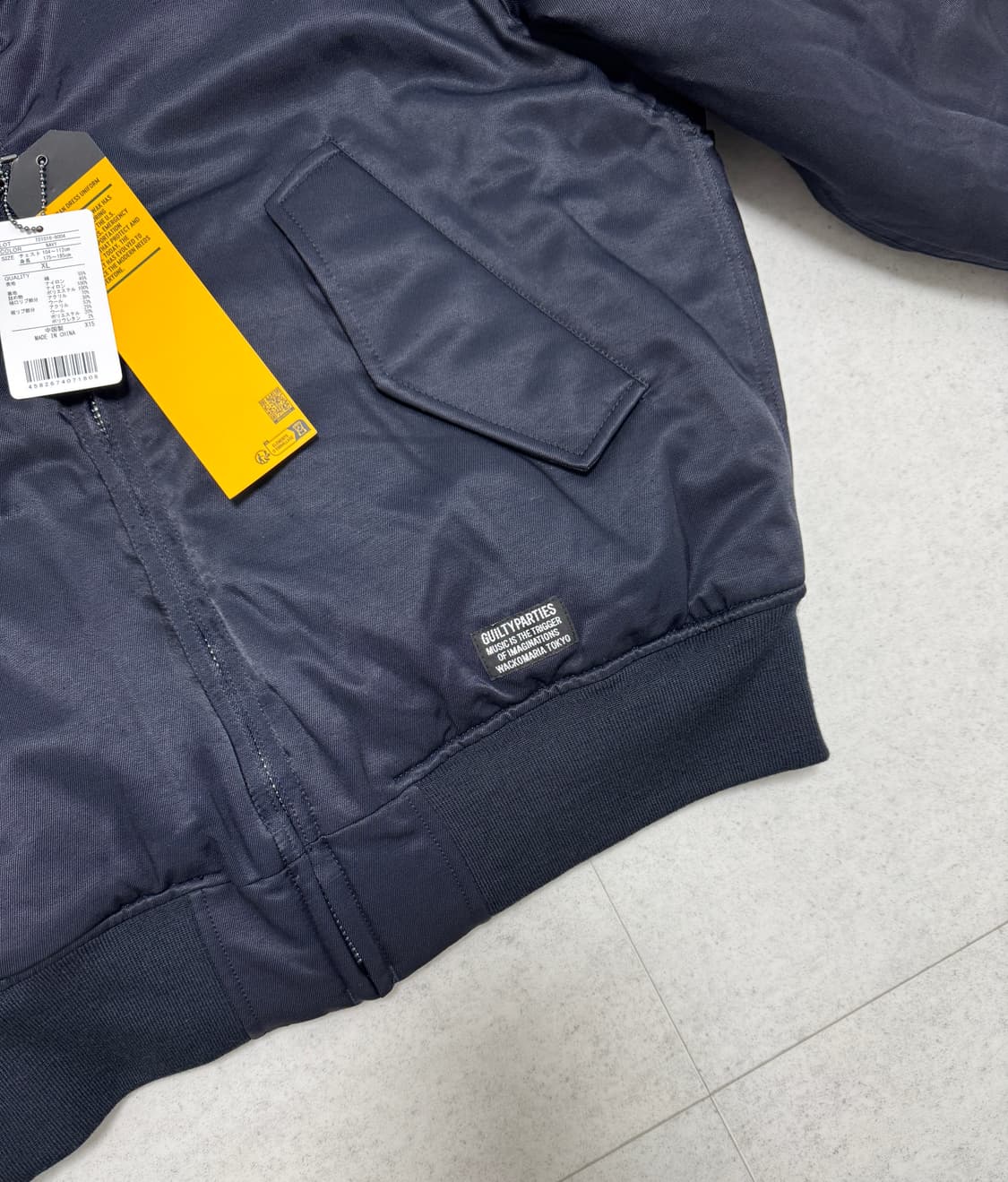 25FW 와코마리아 CWU-45 플라이트 자켓_네이비 XL 새상품 상품이미지6