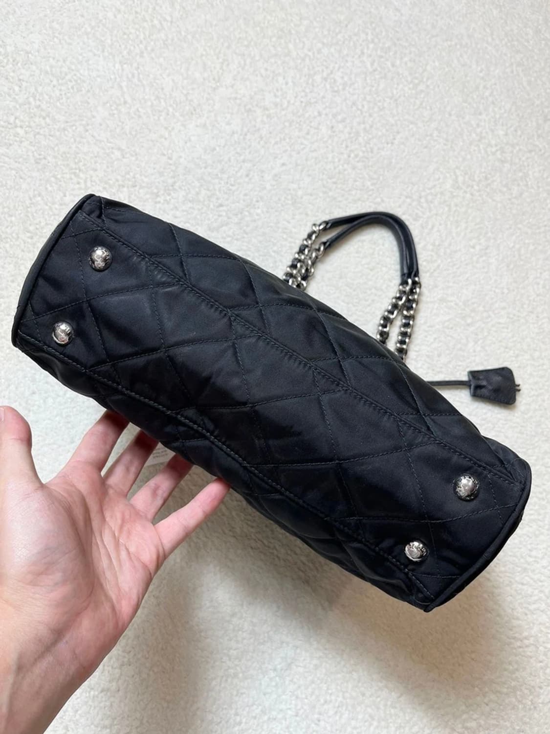 프라다 PRADA 포코노 나일론 퀼팅 체인 숄더백 A1666 상품이미지3