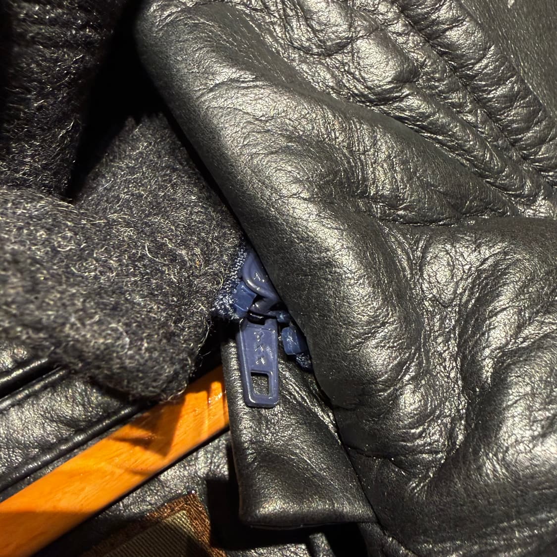 레인포레스트 램스킨 카 코트 M 100 양가죽 자켓 상품이미지3