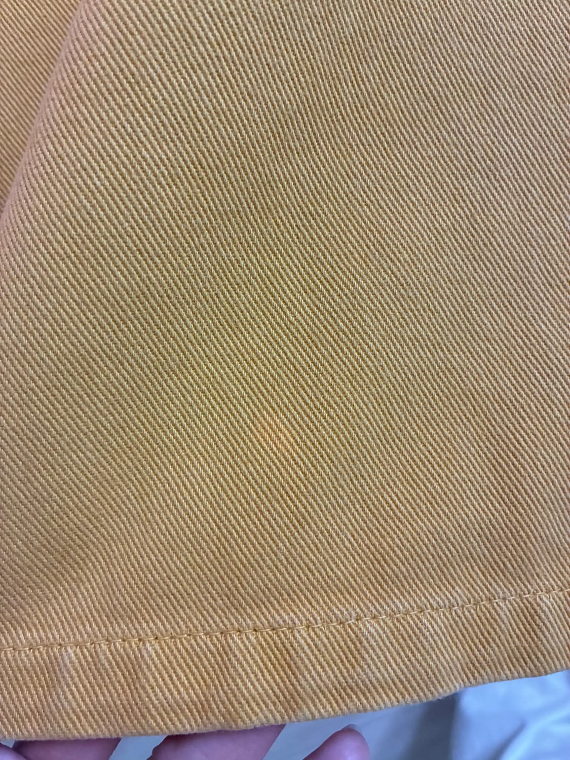 Miu Miu 머스타드 옐로우 데님 미니스커트 (사이즈 27) 상품이미지7