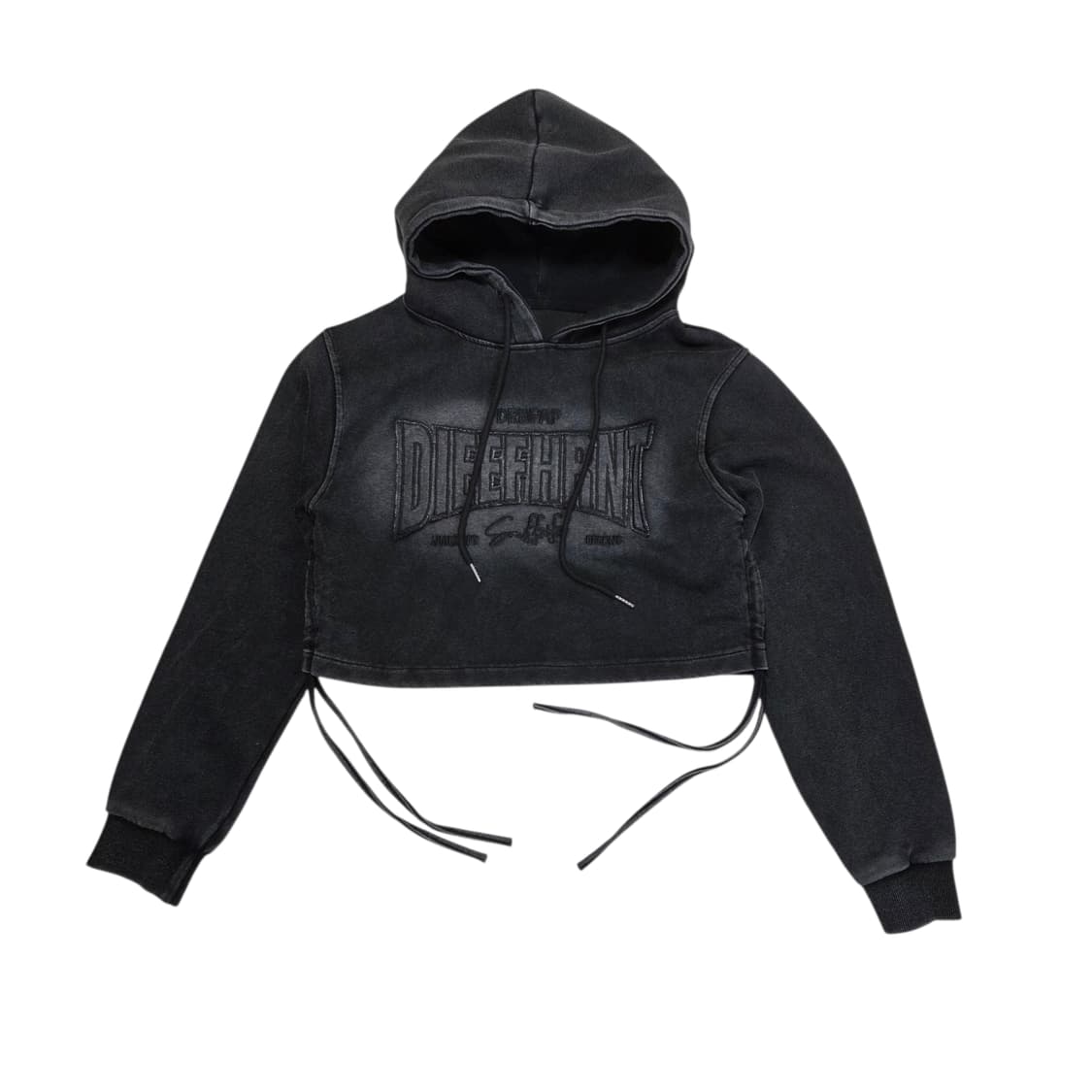 VINTAGE 빈티지 워싱 크롭 후드 티셔츠 상품이미지1