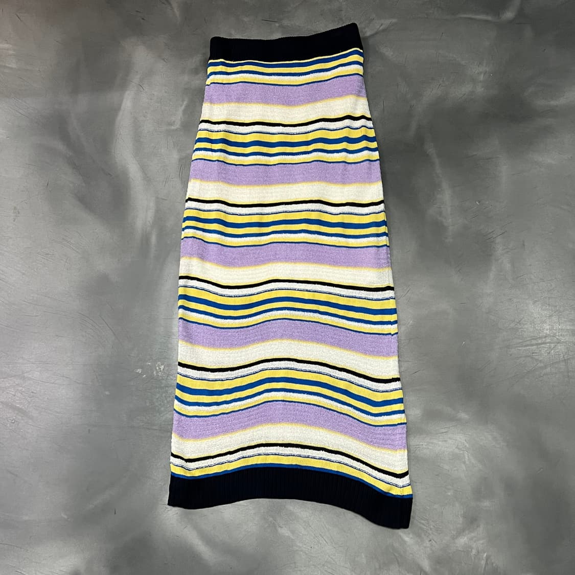  빔즈 스트라이프 니트 롱 스커트 y15801 상품이미지1