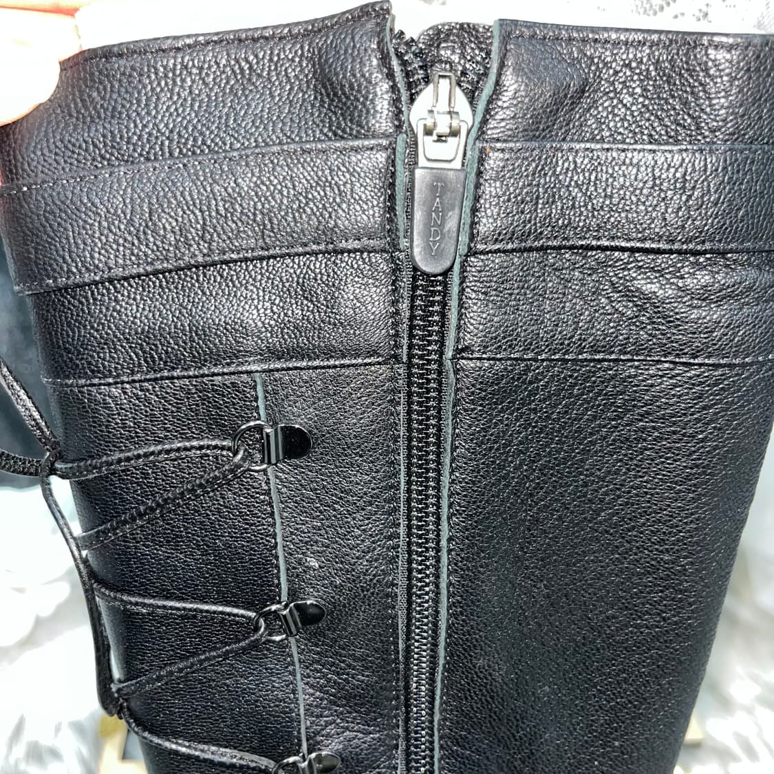 빈티지 레이스업 부츠힐 상품이미지8