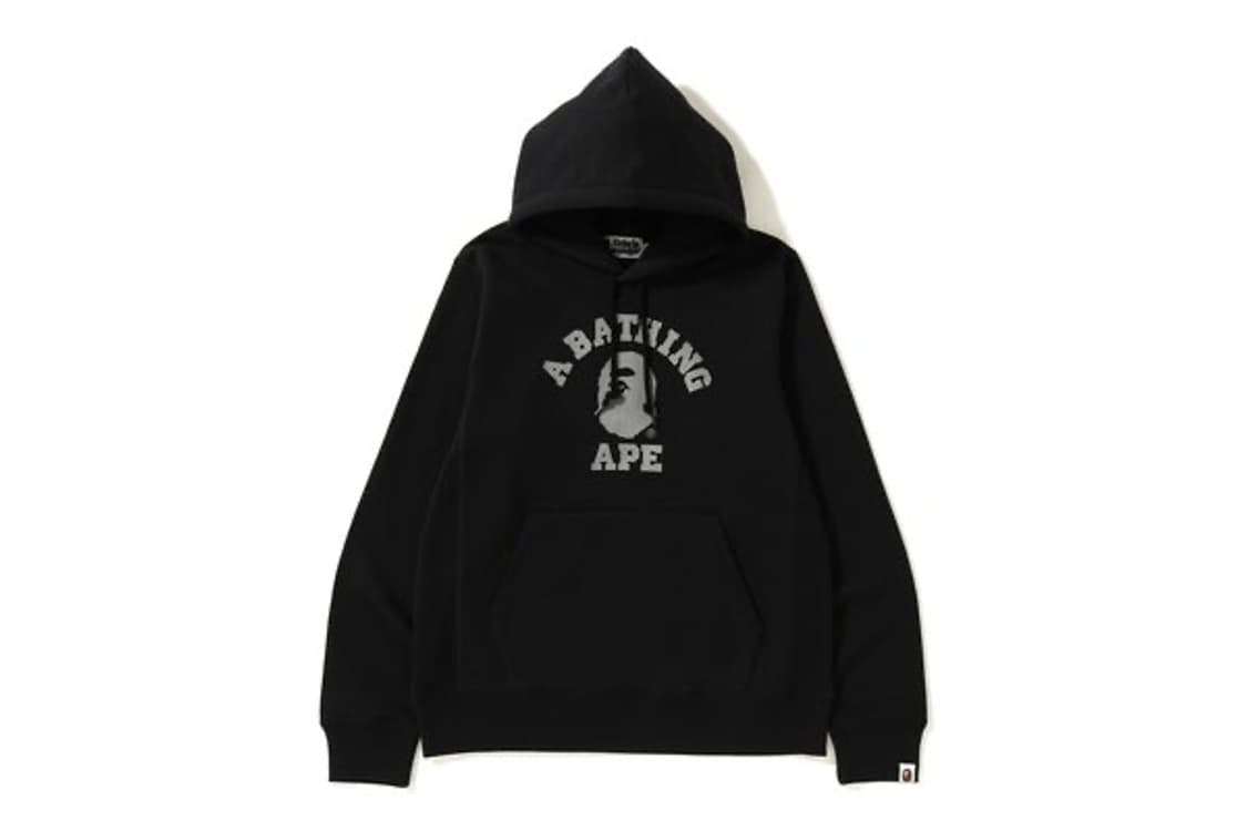 Bape 베이프 컬리지 후드티 그레이 M 상품이미지1