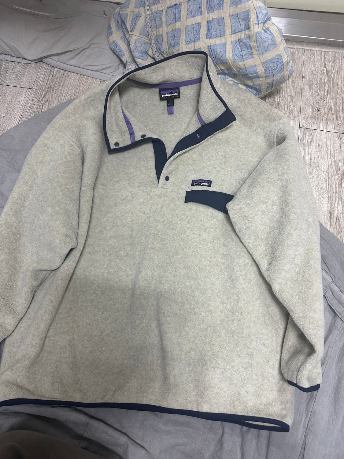 파타고니아 신칠라 스냅티 플리스 풀오버 오트밀 상품이미지1