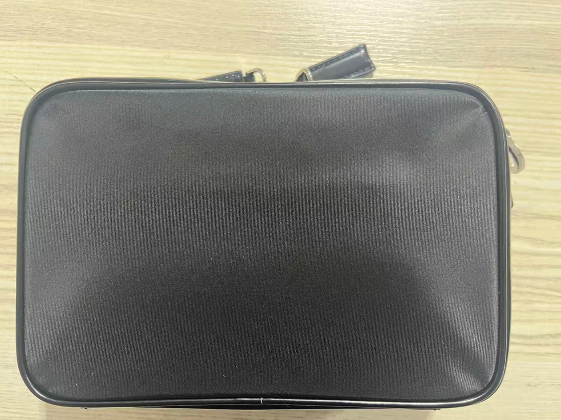 프라다 리나일론 앤 사피아노 레더 숄더백 블랙 상품이미지3