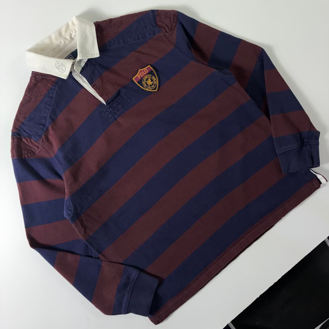 Polo 폴로 랄프로렌 크러스크 쉴드polo 스트라이프 럭비티 상품이미지2