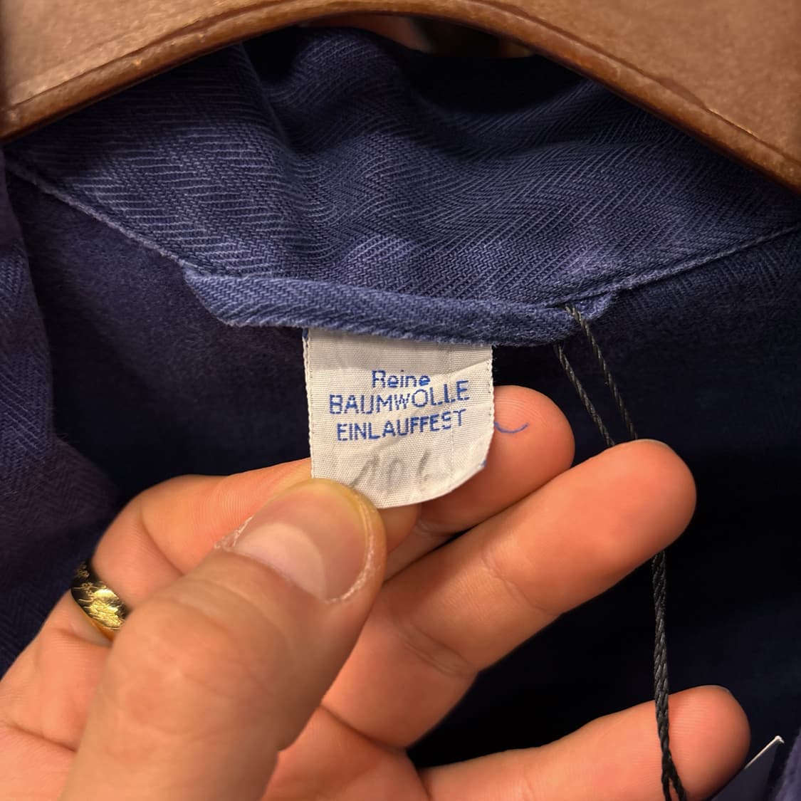 70~80s 오리지널 프렌치 워크 자켓 와이드 헤링본 트윌 N801 상품이미지8