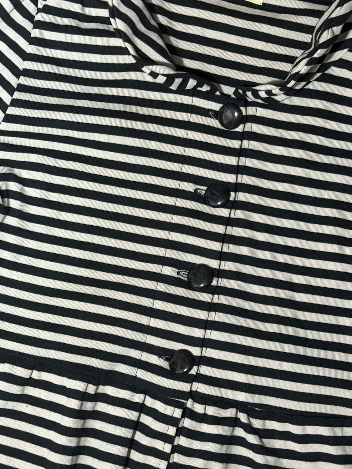 Clice de paris 모리 레이어드 스트라이프 가디건 상품이미지3