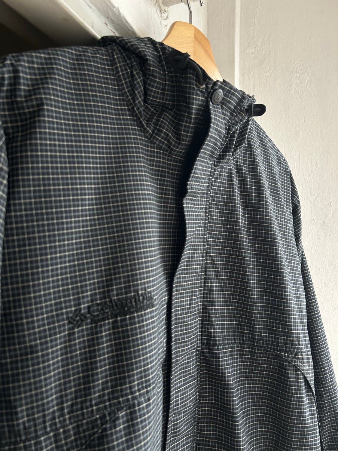 00‘s 컬럼비아 블랙체크 바람막이 상품이미지2