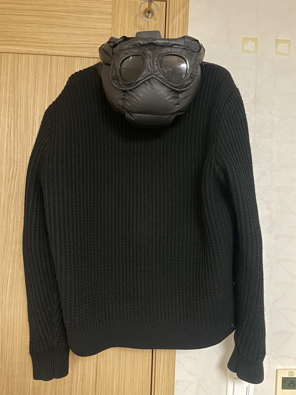 CP컴퍼니 메리노 나일론 믹스드 고글 니트 블랙 XL 상품이미지4