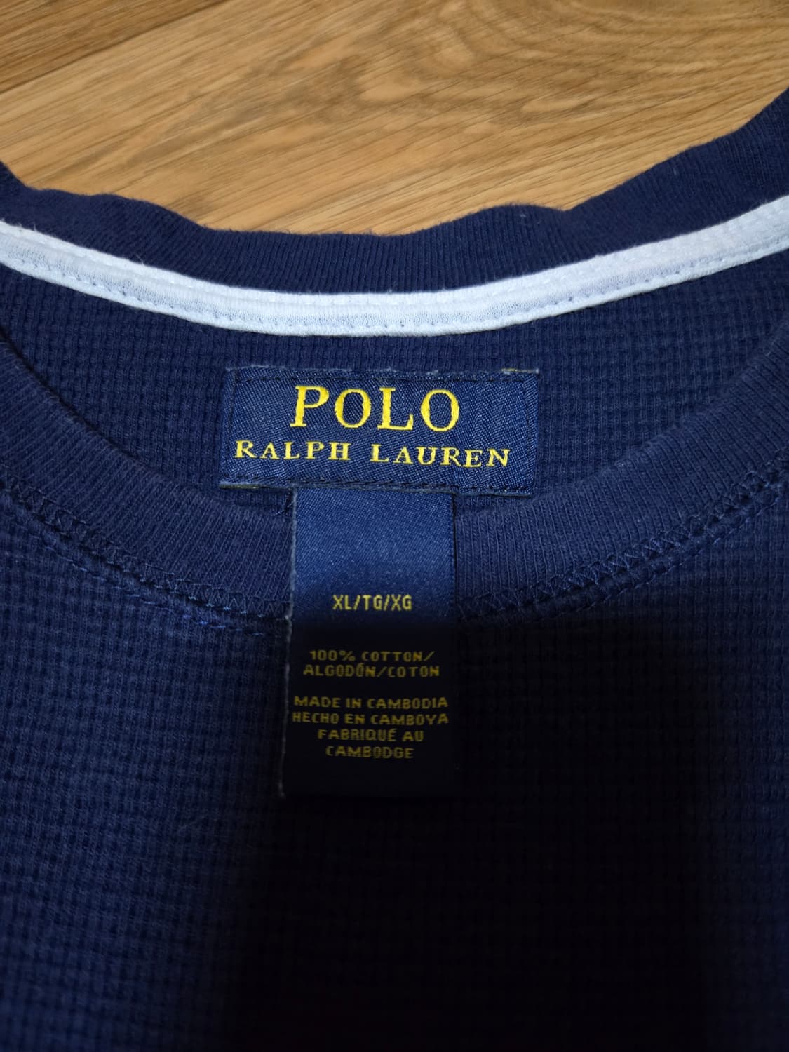 폴로 랄프로렌 와플 롱슬리브 티셔츠 (네이비) 상품이미지6