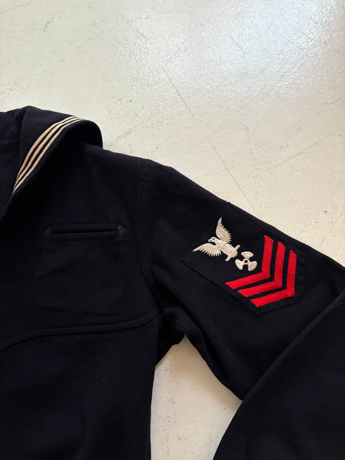 40's WWII USN Sailor Wool Uniform Shirt. 상품이미지5