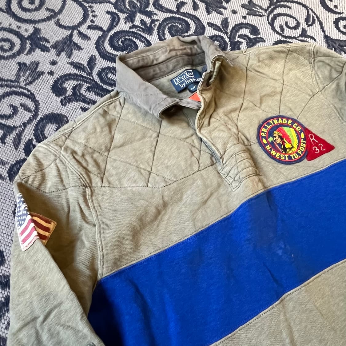 M 폴로 인디언 패치 럭비티/W2191 상품이미지3