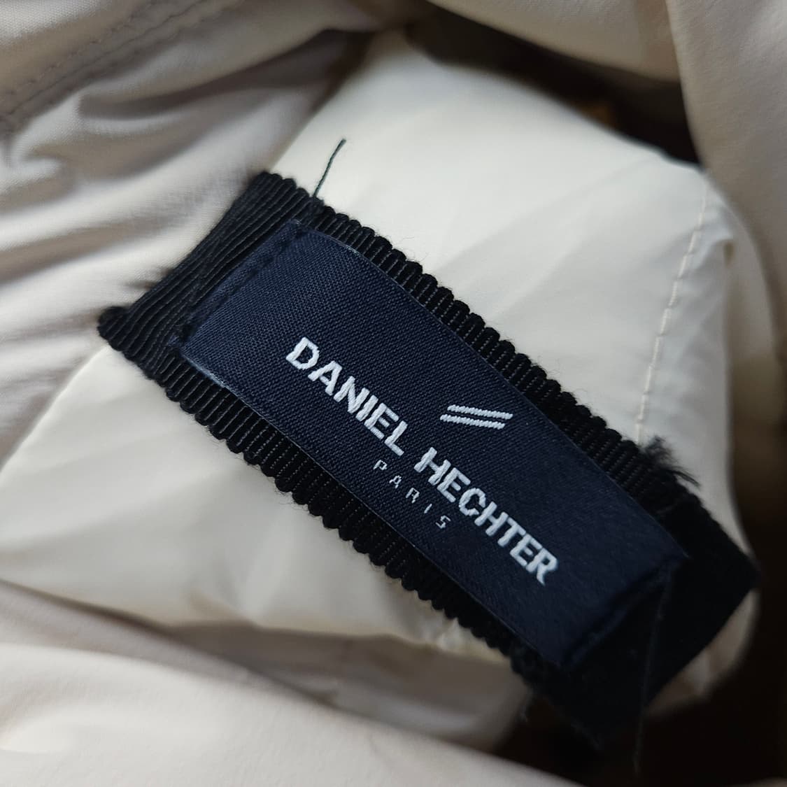 55 ) 여성 거위털 롱패딩 코트 크림색 상품이미지5