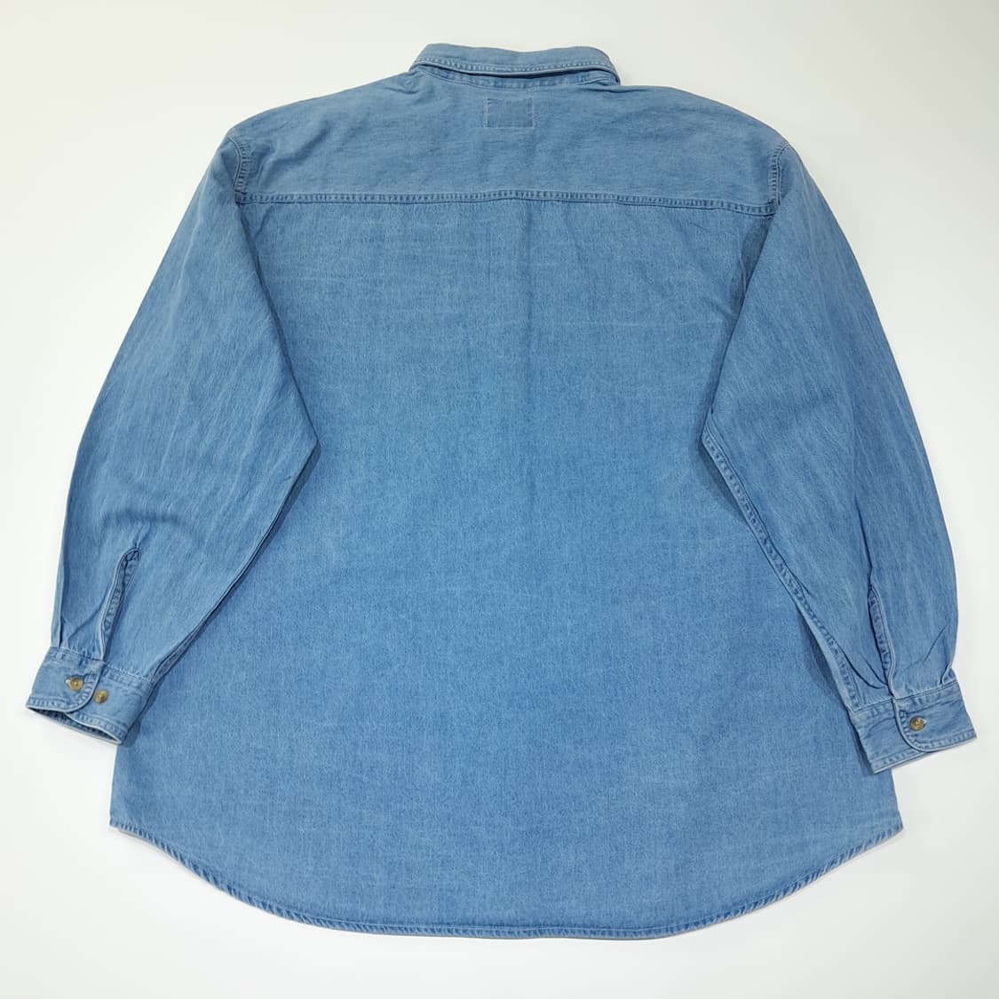 CL645 XL 리 스포츠 90s 위스콘신 버튼다운 데님 셔츠남방 상품이미지6