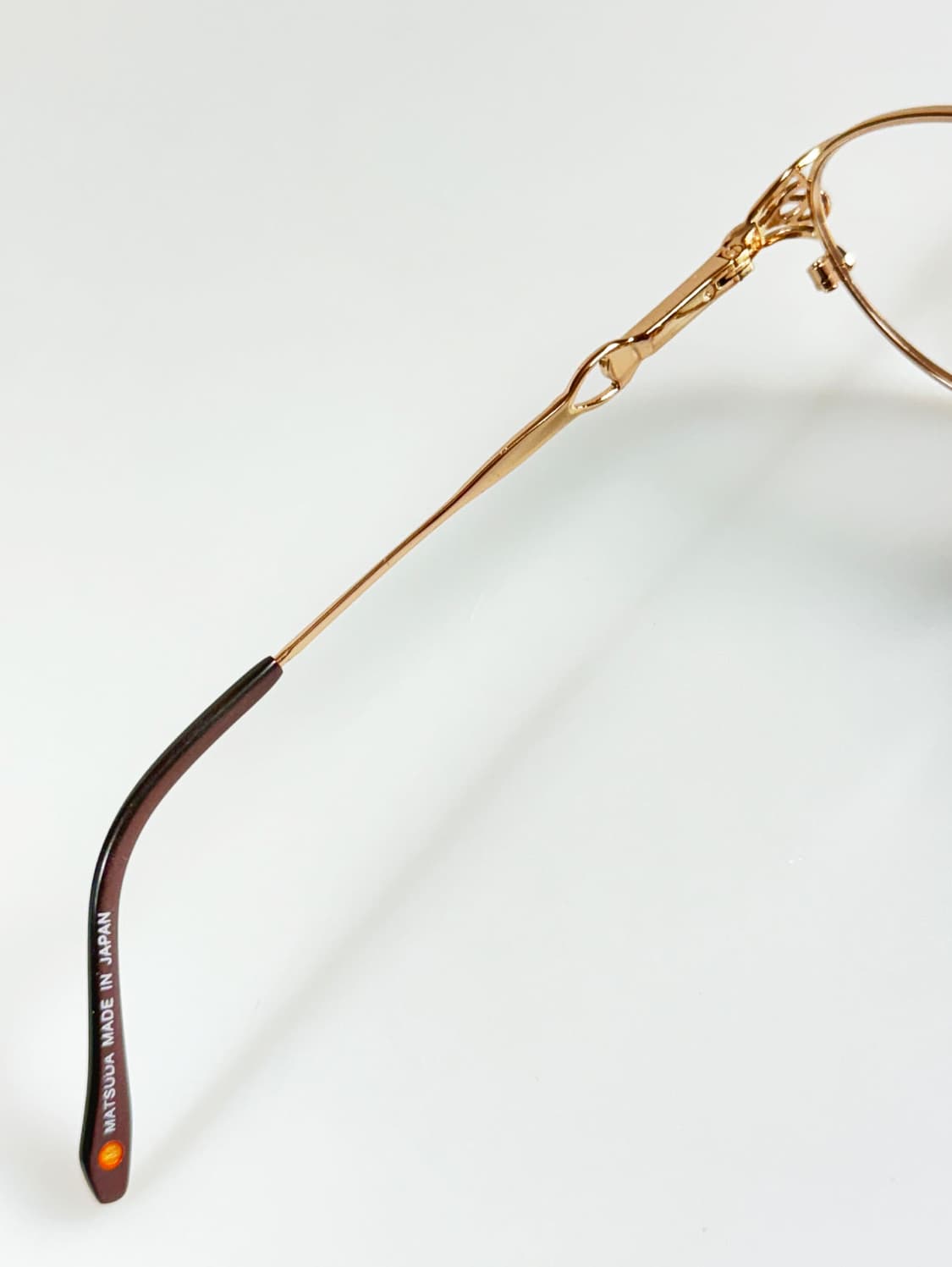 90s 일본제 MATSUDA 골드 오벌 메탈 프레임 빈티지 안경 상품이미지8
