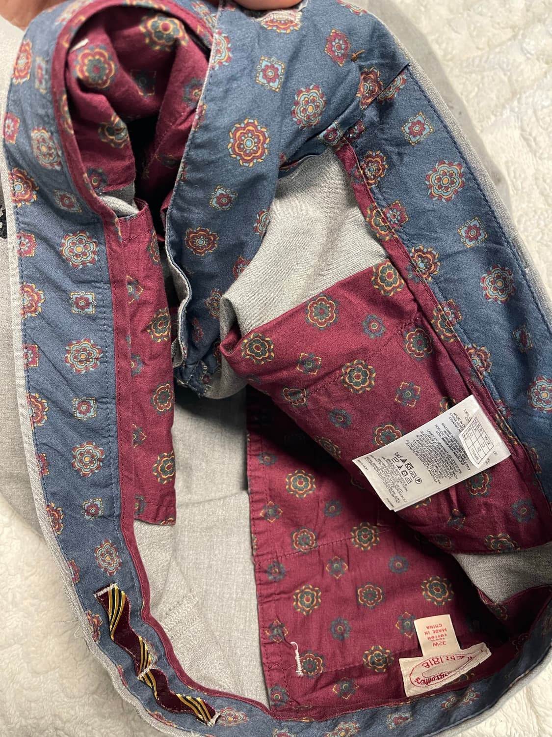 브룩스 브라더스 레드플리스 자수 코튼 팬츠 32 상품이미지4