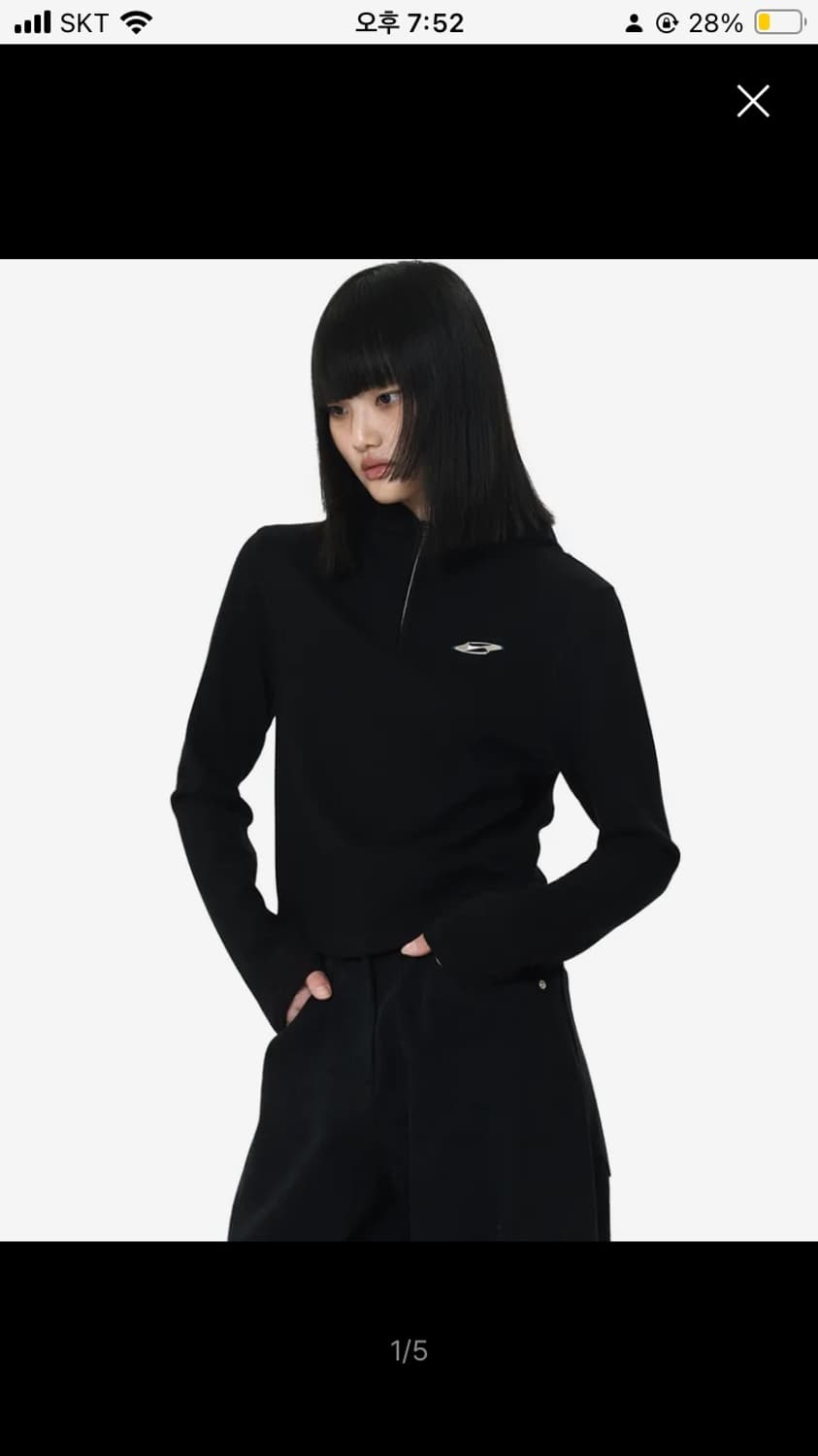 더아이덴티티프로젝트 집업 Women ribbed jip-up 상품이미지1